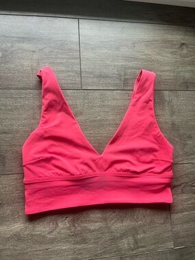 lululemon athletica align v Neck Bra in Bright Pink